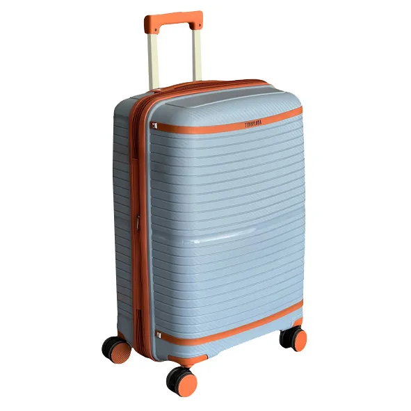 چمدان کابین سایز تیتان پلورا مدل TITANPLORA - TP6666 TRAVEL IN STYLE سری 4 عددی (کیف آرایشی هدیه)