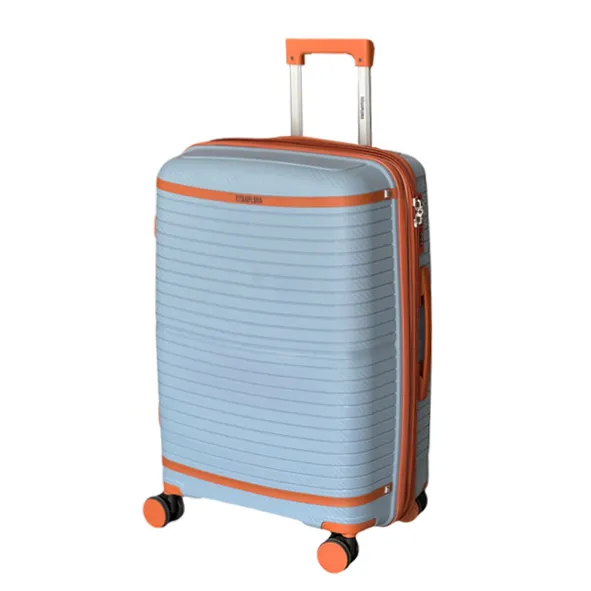 چمدان کابین سایز تیتان پلورا مدل TITANPLORA - TP6666 TRAVEL IN STYLE سری 4 عددی (کیف آرایشی هدیه)
