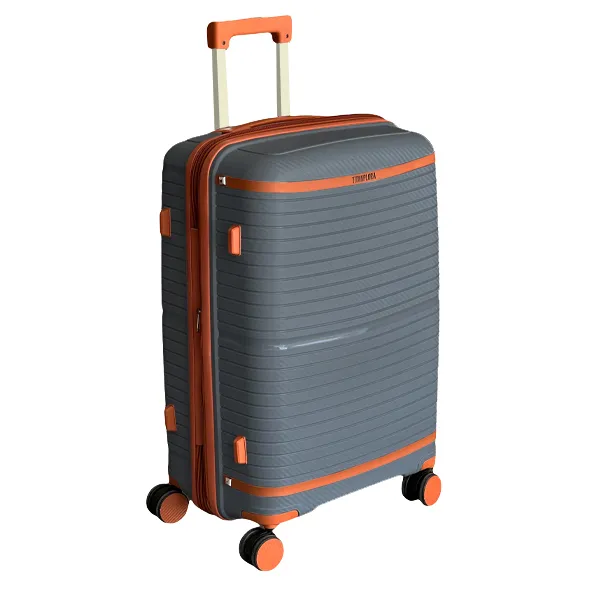 بهترین چمدان نشکن تیتان پلورا مدل TITANPLORA - TP6666 TRAVEL IN STYLE سری 4 عددی (کیف آرایشی هدیه)