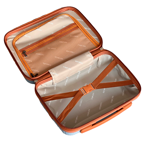 چمدان آرایشی تیتان پلورا مدل TITANPLORA - TP6666 LARGE TRAVEL IN STYLE سری 4 عددی (کیف آرایشی هدیه)