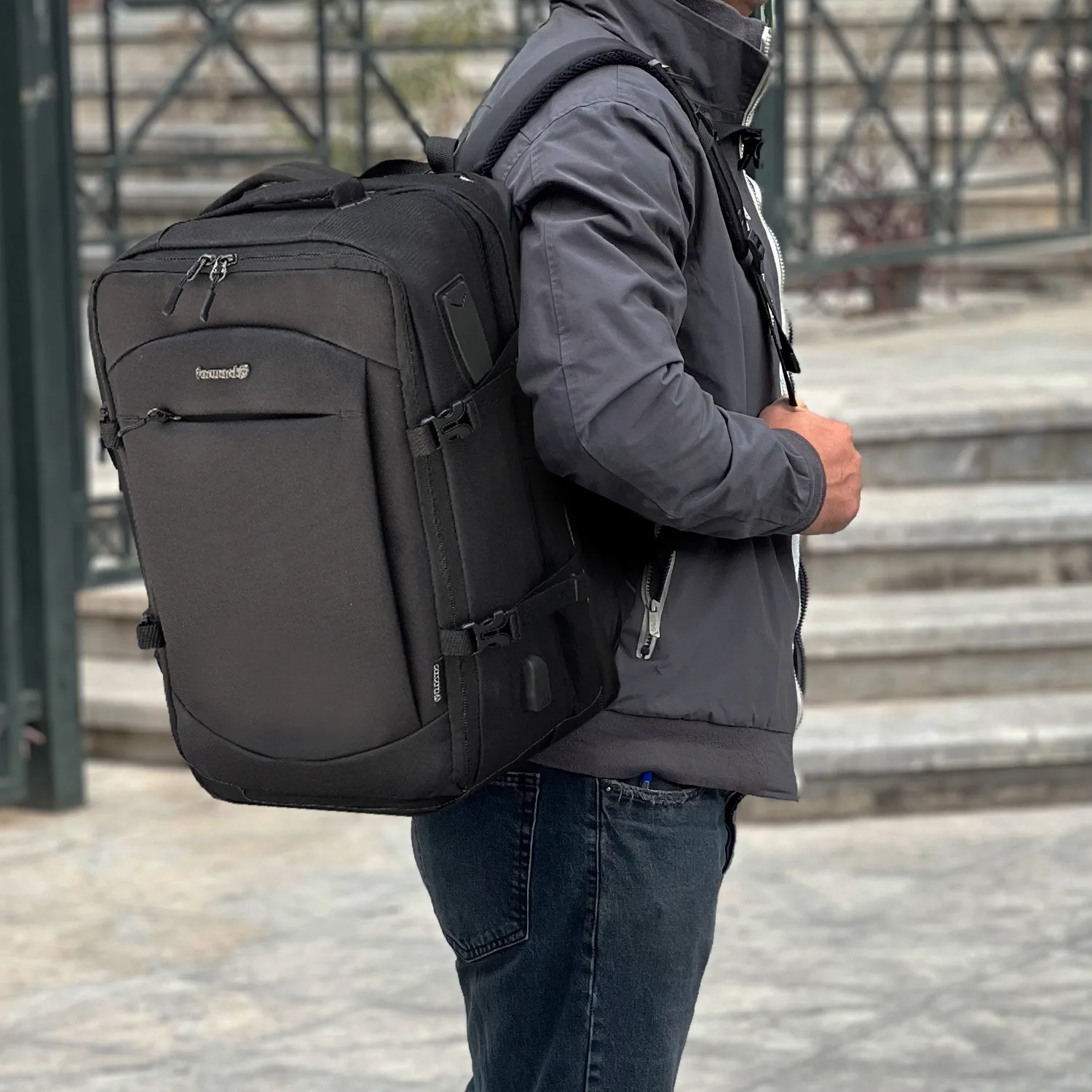 کوله پسرانه فوروارد کد FORWARD - FCLT65054 SAFE TRAVEL