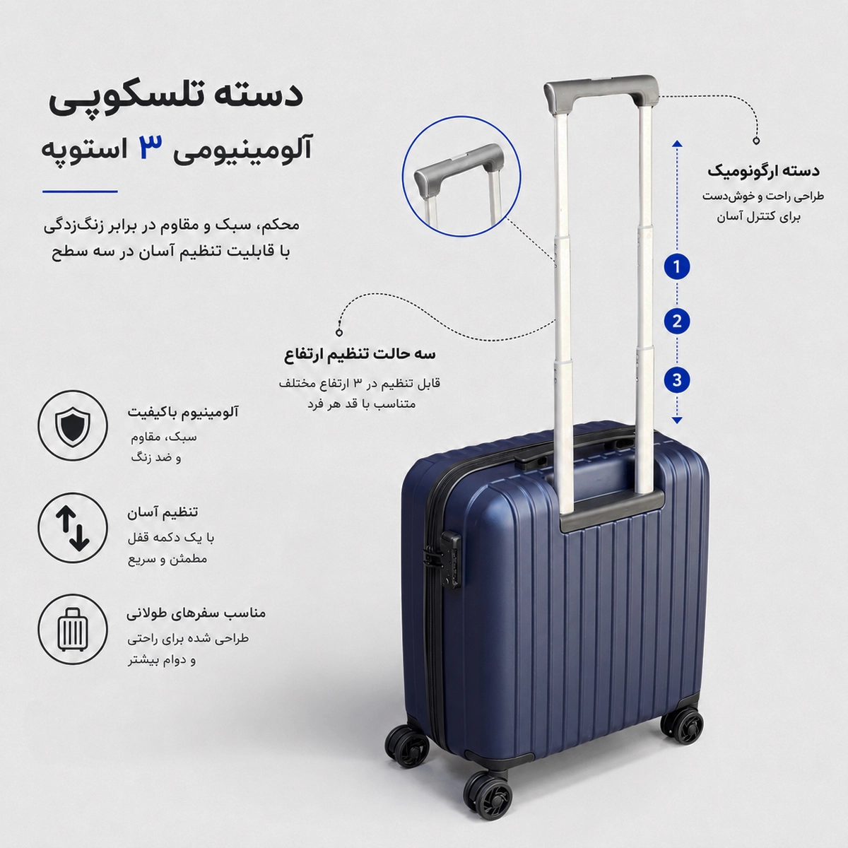 قیمت چمدان فوروارد مدل FORWARD FCLT817CABIN (سایز کابین )