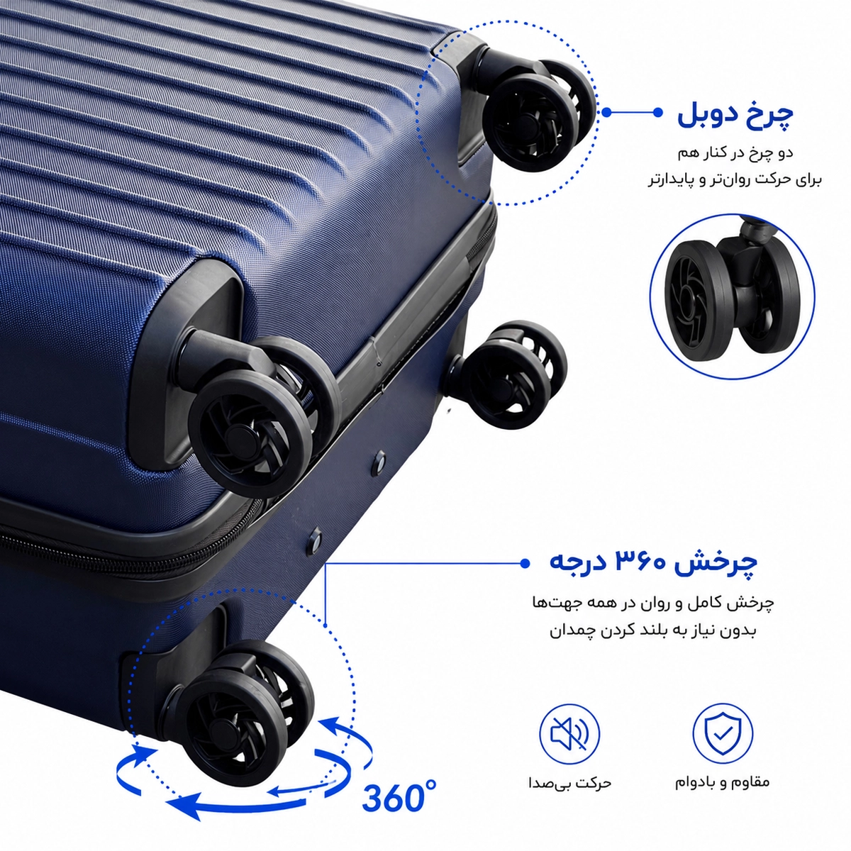 بهترین خرید چمدان فوروارد مدل FORWARD FCLT817CABIN (سایز کابین )