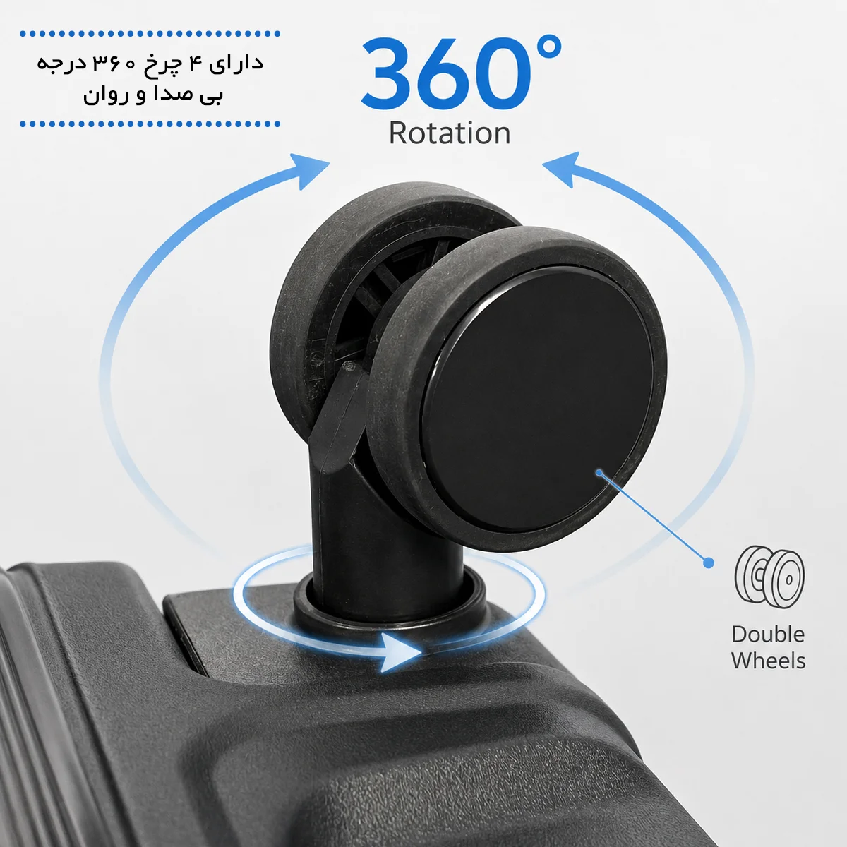 تولیدی چمدان بزرگ گوگانا مدل GOOGANA-GOOG404040L LARGE (نشکن)