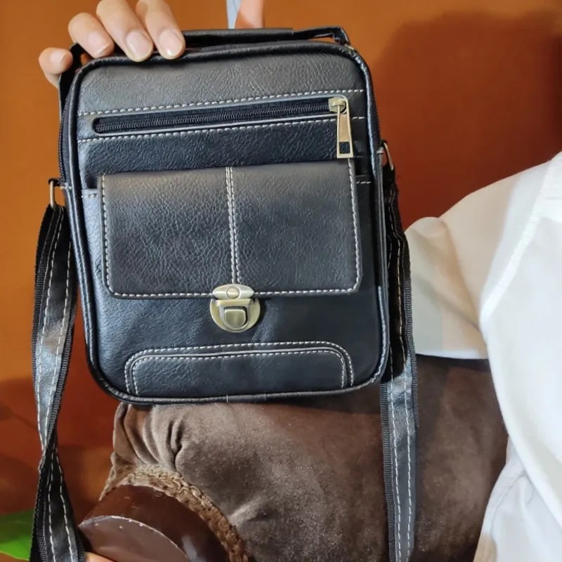 کیف دوشی مردانه چرمی مدل MSN638 LEATHER BAG