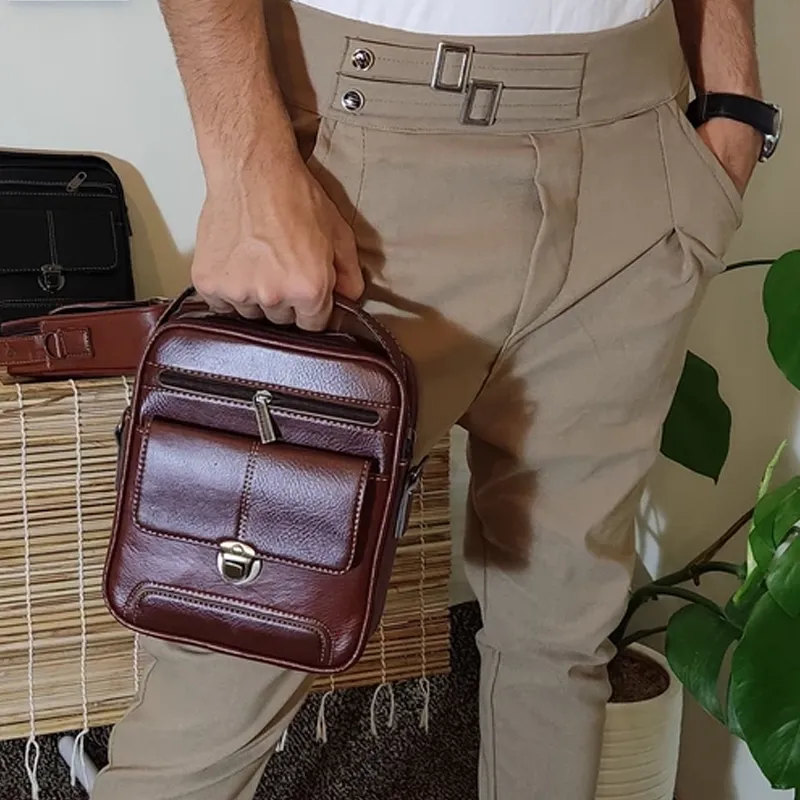 خرید کیف رودوشی چرمی مدل MSN638 LEATHER BAG