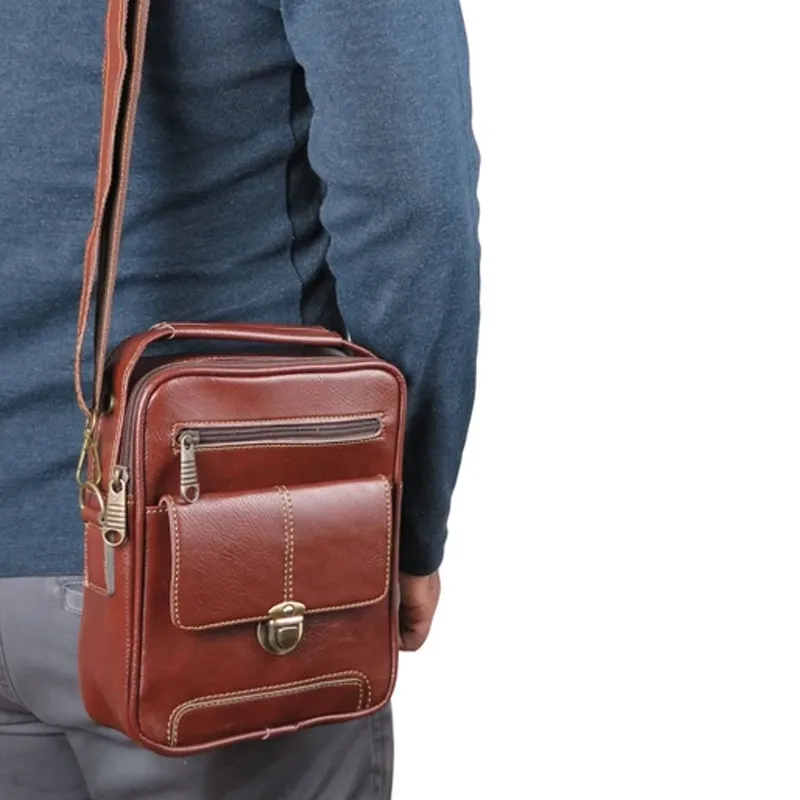 کیف دستی چرمی مدل MSN638 LEATHER BAG