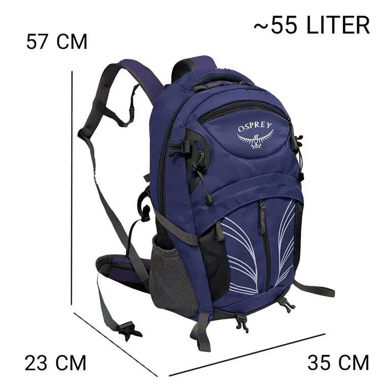 کوله پشتی کوهنوردی اوسپری مدل OSPREY - OSP1223 حجم 55 لیتری