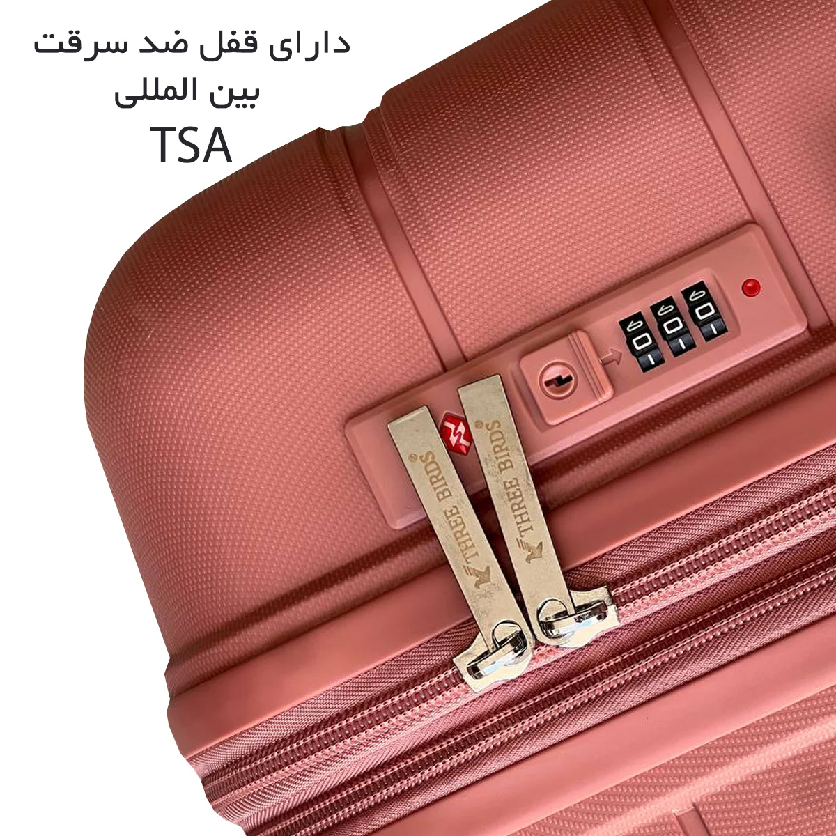 خرید قسطی چمدان تری بردز مدل THREE BIRDS - TB7171SERIES سری 3 عددی (نشکن)